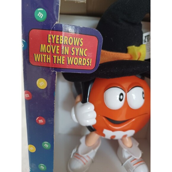 VINTAGE M&M'S TALKING ANIMATED HALLOWEEN CANDY DISH NIB - Picture 7 of 12